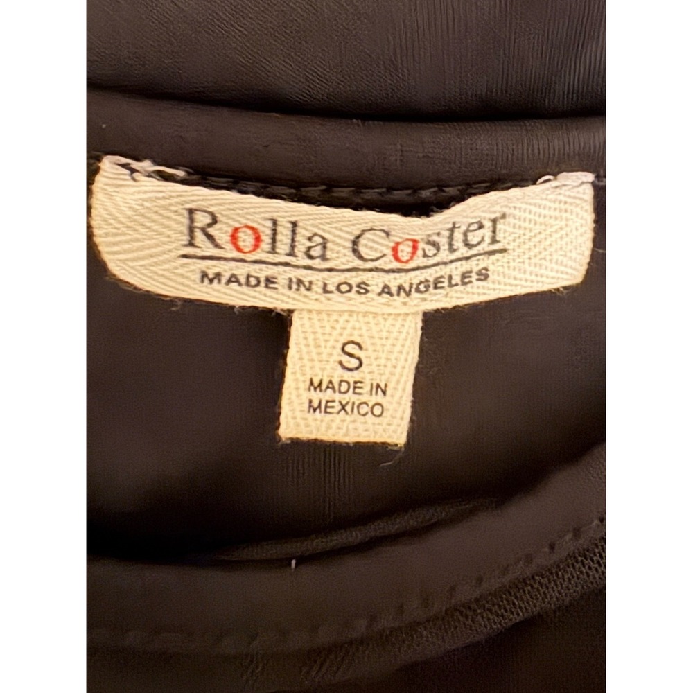 Rolla Coster Black Sleeveless Mesh Yoke Mini Dress - Picture 5 of 5